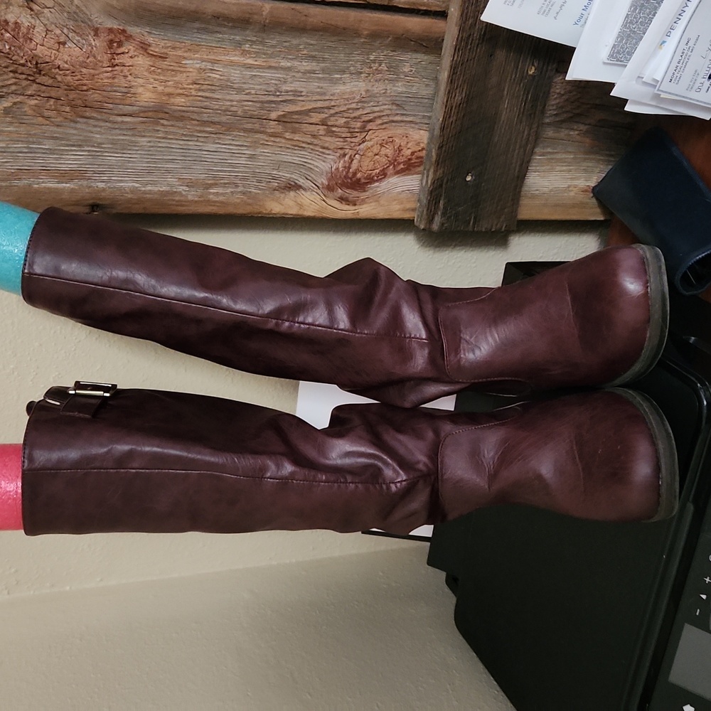Journee Collection Over the Knee Boots - Brown